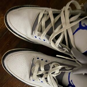 White and Blue Sneakers